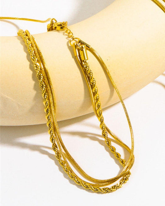 Kiera Layered Necklace & Bracelet Stack