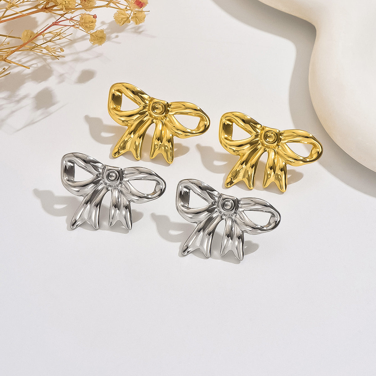 Lana Bow Stud Earrings