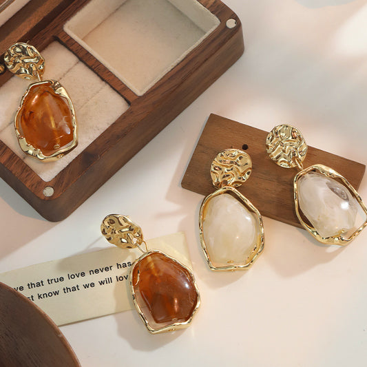 Nia Resin Drop Earrings