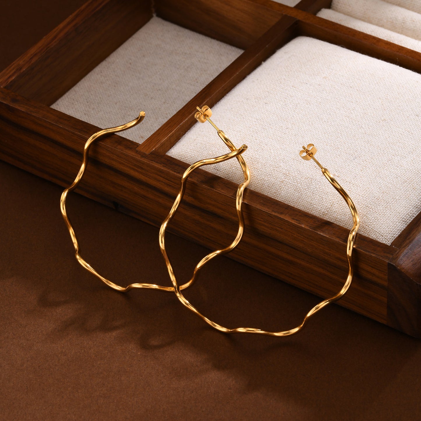 Talia Spiral Hoop Earrings