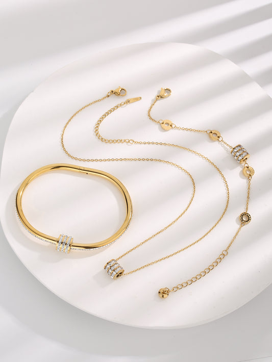 Veya Bracelet, Bangle and Necklace Set