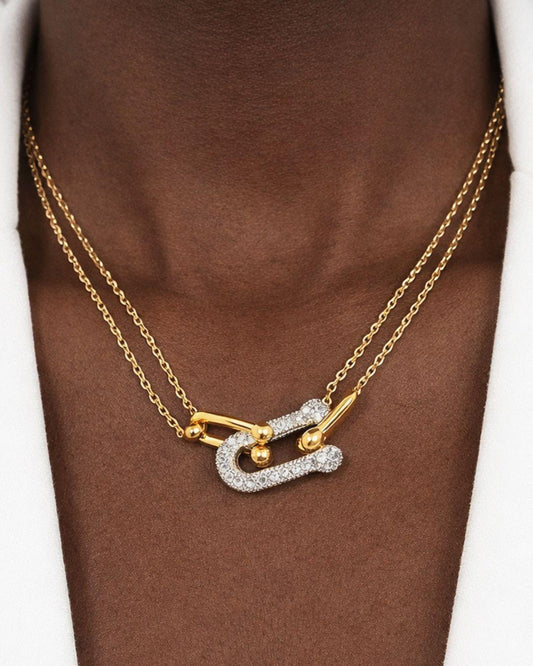 Tara Studded Links Necklace