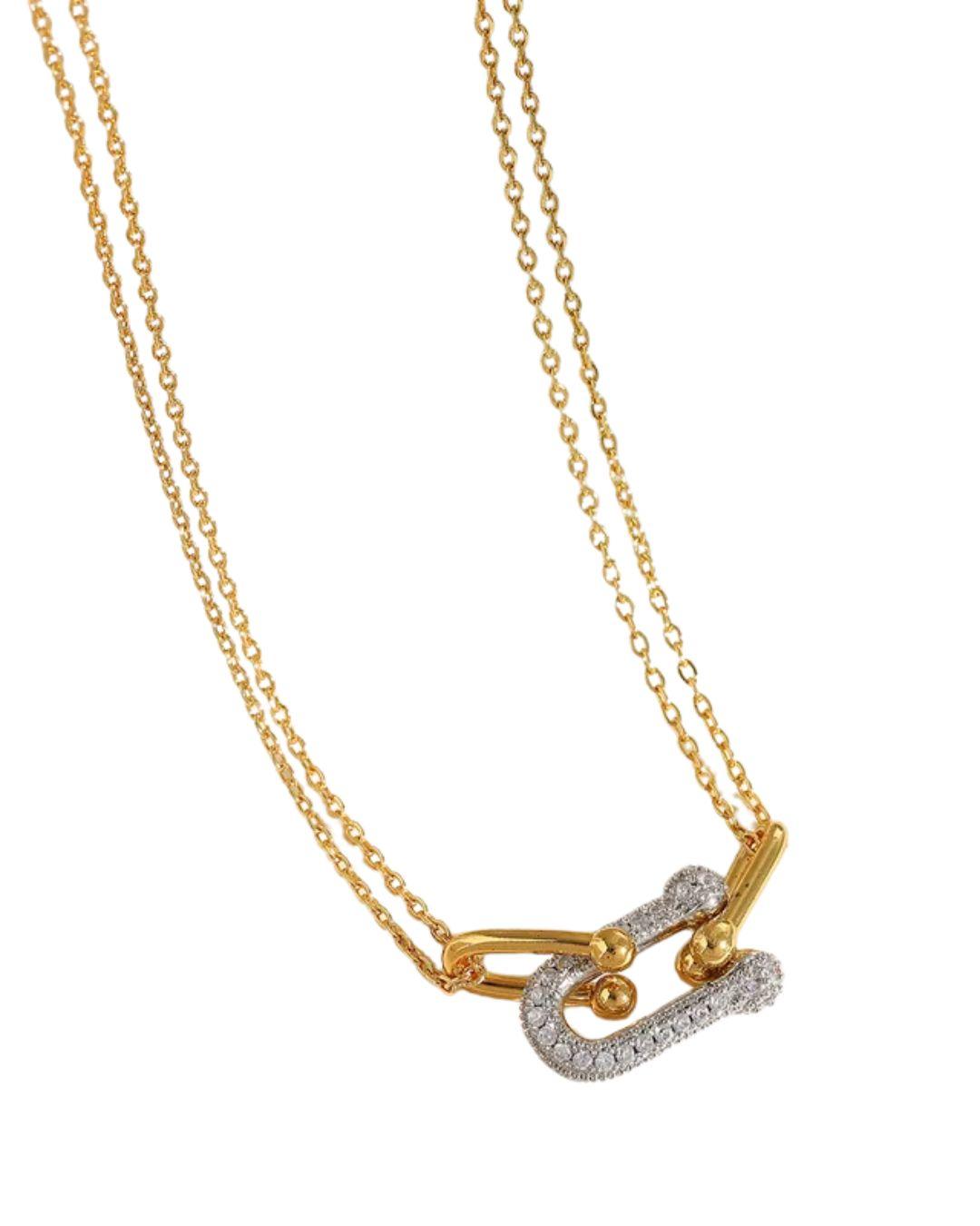 Tara Studded Links Necklace