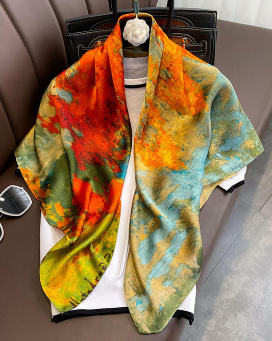Art Print Silk Scarf