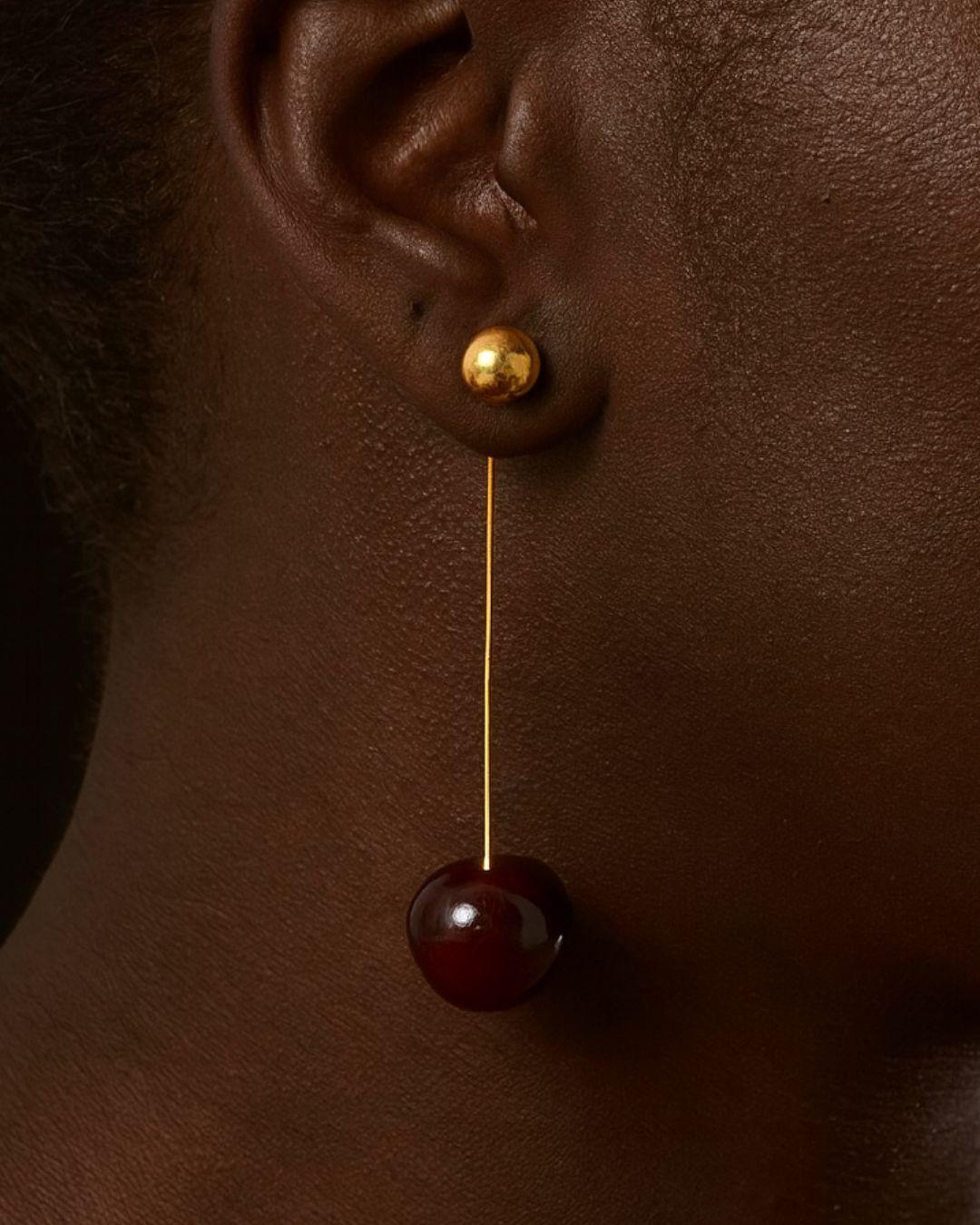 Melia Cherry Drop Earrings