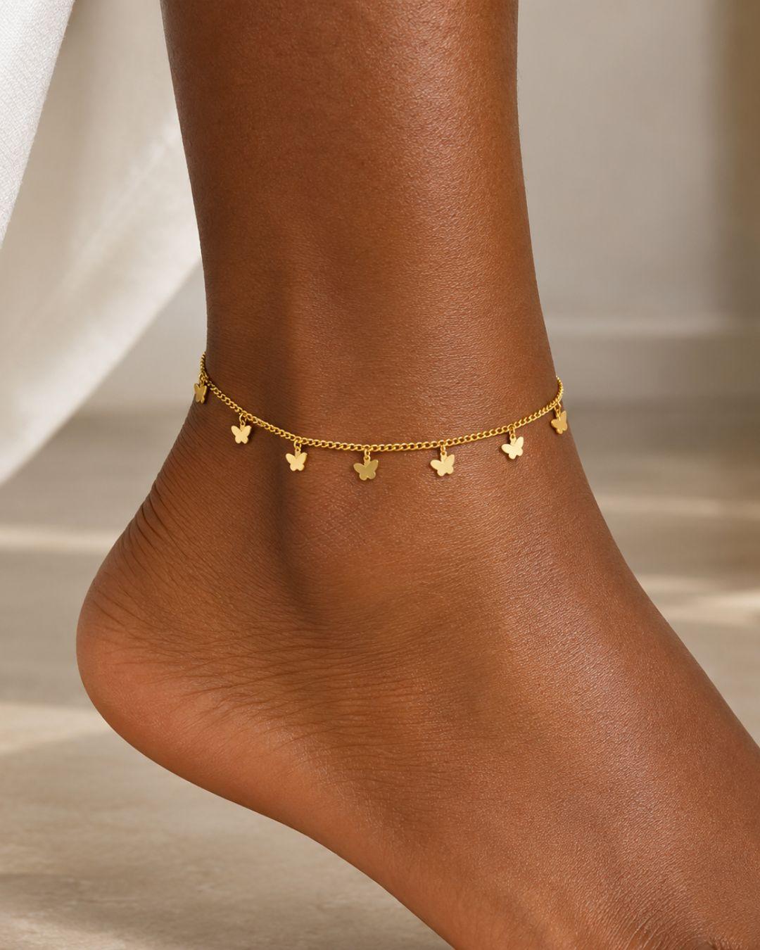 Ovia Butterfly Anklet