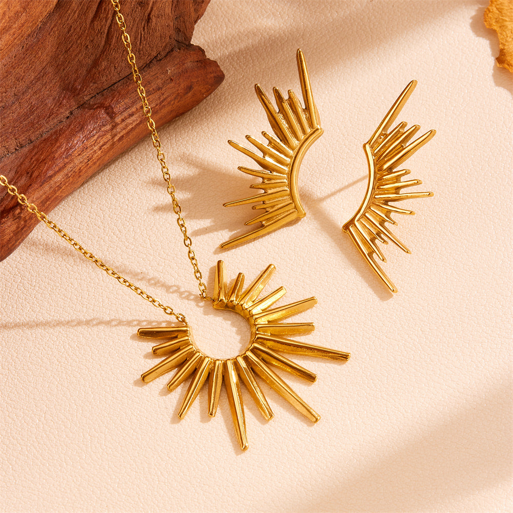 So-La Earrings and Necklace Set