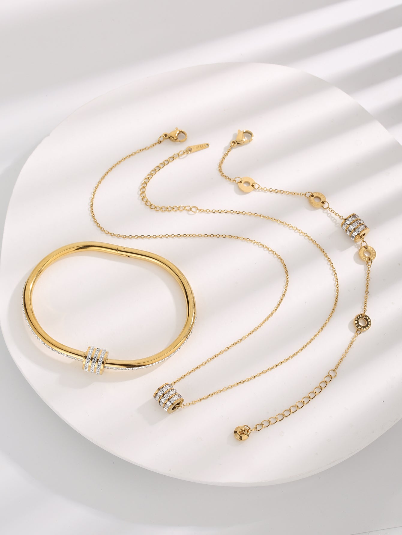 Veya Bracelet, Bangle and Necklace Set
